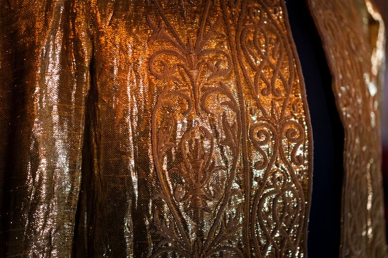 King Charles will put on the Supertunica, a gold-sleeved coat created for his great-grandfather, King George V, in 1911. All photos: PA