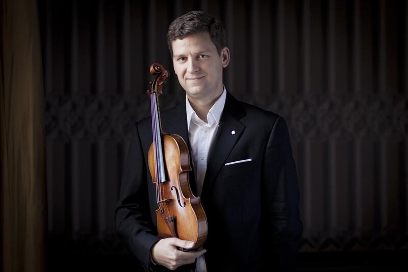The Canadian violin soloist James Ehnes will perform on his nearly 300-year old Marsick Stradivarius. Courtesy Benjamin Ealovega