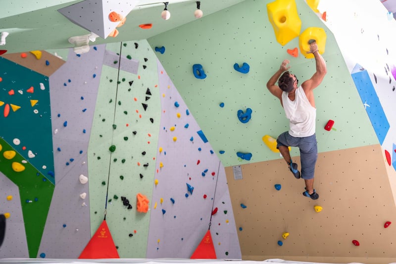 There will also be a training and warm-up zone with a MoonBoard, a standardised
training wall where a global community of climbers share problems and competitive
performance rankings.