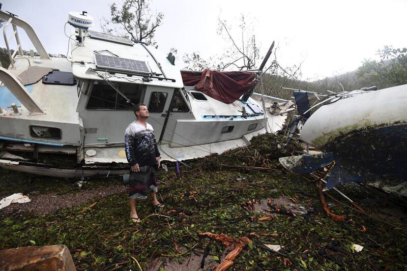 Cyclone Debbie, which slammed into the coast of Queensland state on Tuesday with winds up to 260kph, weakened quickly as it moved inland and was downgraded to a tropical low by the next morning. Dan Peled/AAP image via AP