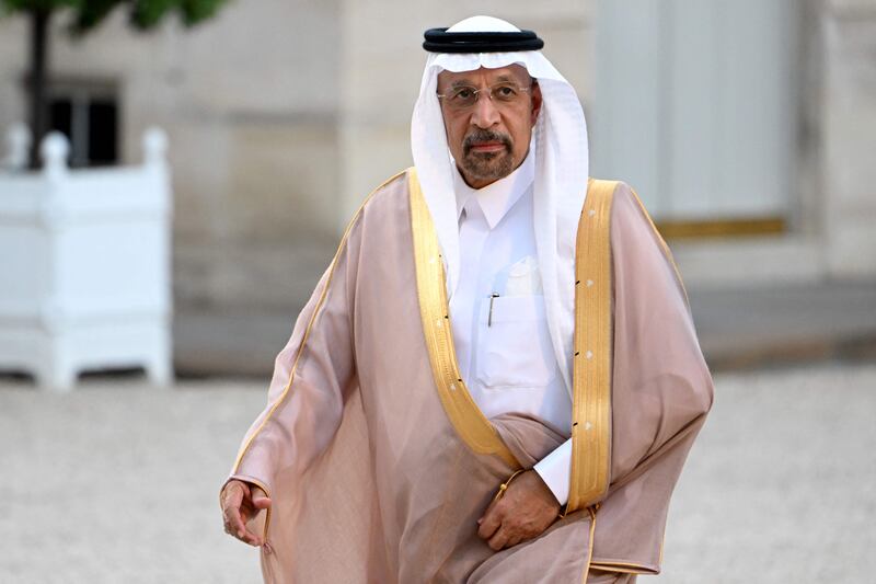 Saudi Investment Minister, Khalid Al Falih. AFP