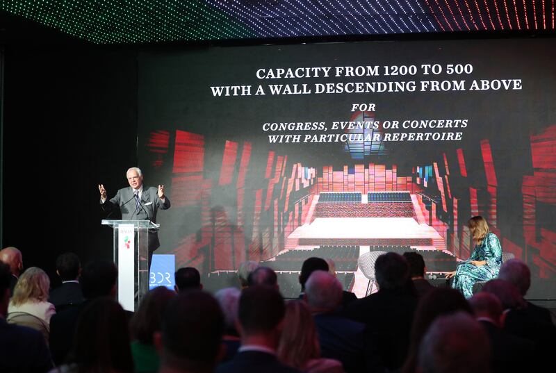 Alexander Pereira, superintendent of the Maggio Musicale Fiorentino, the main opera venue in Florence, talks of a new auditorium in the Italian city that was short of a  $2million target. The group managed to secure the funds during a conference at the Italian pavilion in Expo 2020 Dubai.