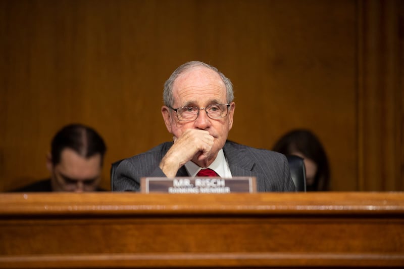Senator Jim Risch, ranking member of the Senate Foreign Relations Committee, in 2022. Reuters
