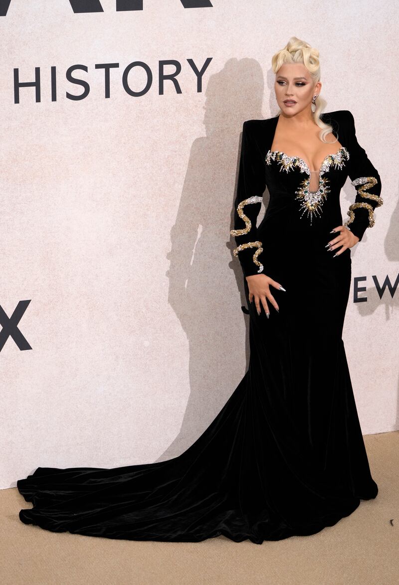 Singer and actress Christina Aguilera. AP