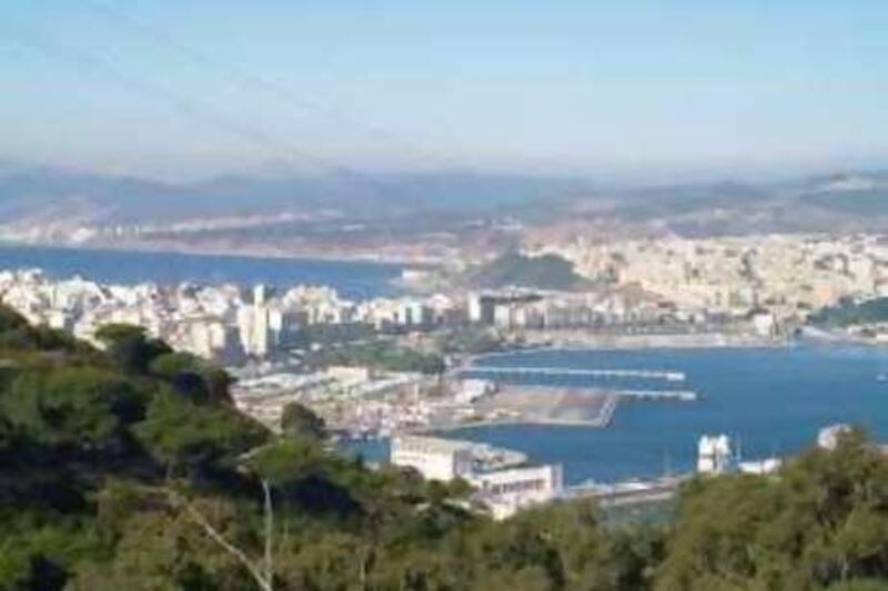 004  Ceuta and Morocco - the houses and the mount of above(up) to the left side is Morocco  Ivan Chaves For The National 