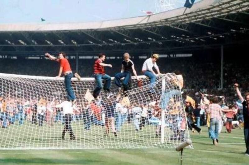 Scottish fans had a rare moment to celebrate at Wembley in 1977 following a 2-1 victory in the Home International Championship.