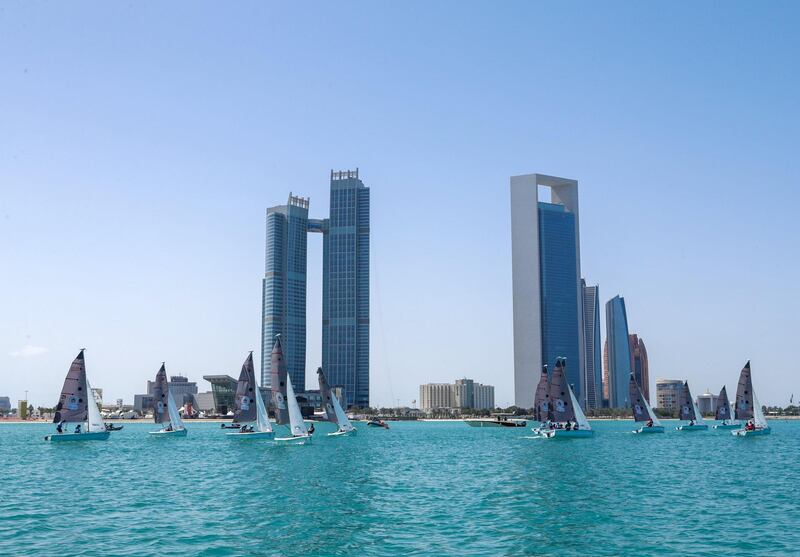 Abu Dhabi, March 20, 2019.  Special Olympics World Games Abu Dhabi 2019.  Sailing Level 1.
Victor Besa/The National
