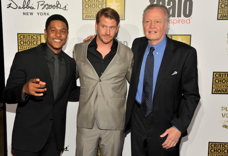 From left, Pooch Hall, Dash Mihok and Jon Voight arrive at the Critics' Choice Television Awards in the Beverly Hilton Hotel on Monday, June 10, 2013, in Beverly Hills, Calif. (Photo by Chris Pizzello/Invision/AP) *** Local Caption ***  2013 Critics Choice Television Awards - Arrivals.JPEG-044d4.jpg
