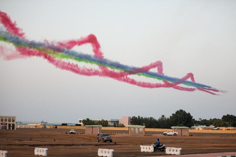 Members of the UAE Armed Forces perform military drills during the "Union Fortress 6" military parade. WAM
