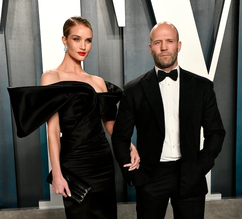 Rosie Huntington-Whiteley and fiance, action star Jason Statham welcomed their second baby, Isabella James Statham, in February. Getty Images via AFP