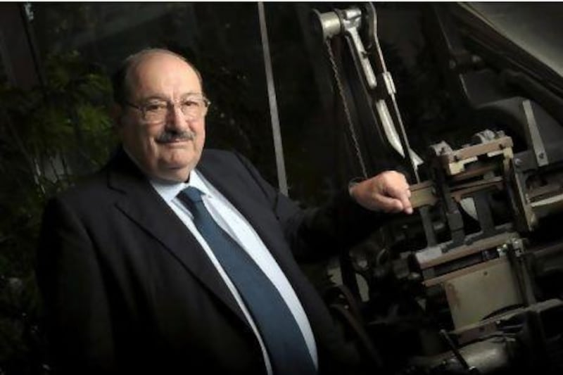 Umberto Eco, author of The Prague Cemetery, a story told through a series of diary entries written by a spy with a penchant for disguises in Paris in the late 1890s. Miguel Medina / AFP