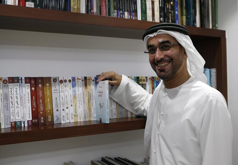 Writer Sultan Al Ameemi is the first Emirati to get an Ipaf nomination, for his novel Ghurfa Waheda La Takfi. Ravindranath K / The National