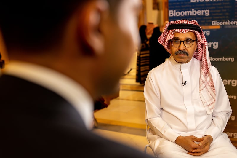 Nadhmi Al Nasr, chief executive officer of NEOM, during a Bloomberg Television interview at the FII conference. Saudi Arabia said global efforts to cut planet-warming emissions must avoid hurting poor countries' economies.  Bloomberg