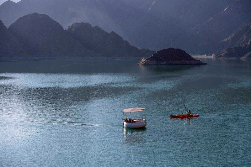 Kayaking at Hatta Dam is a popular activity. All photos: Dubai Holding