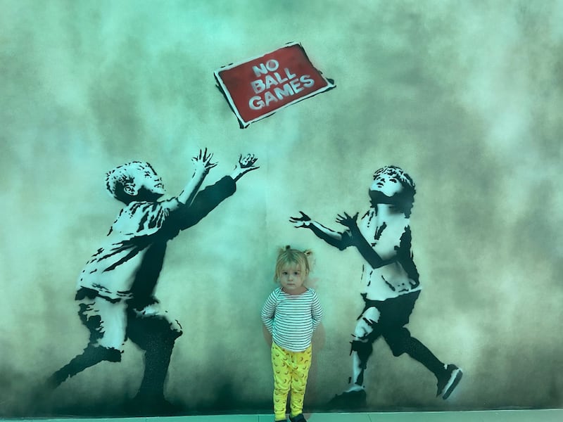 Banksy's 'No Ball Games' was created in 2006. Gemma White