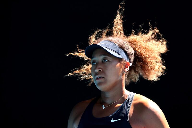 Japan's Naomi Osaka during the semi-final win. Reuters