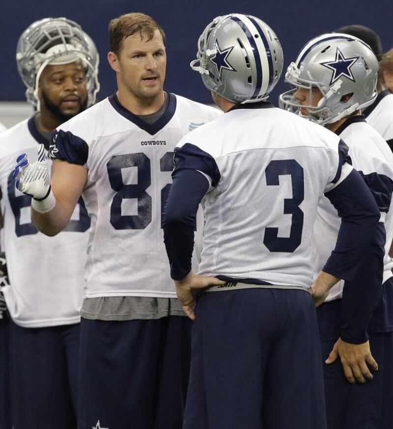 Dallas Cowboys tight end Jason Witten has been a mentor to his young teammates. LM Otero / AP Photo