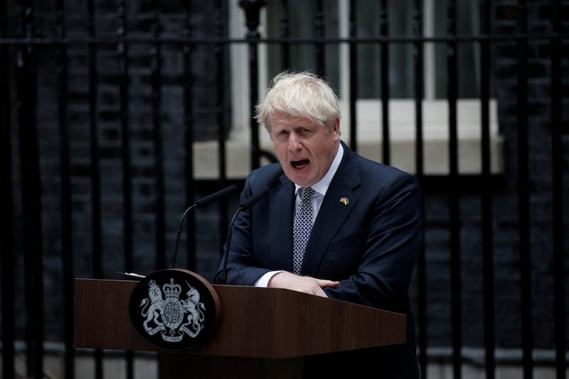 British Prime Minister Boris Johnson has succumbed to a rebellion in his ruling Conservative Party and said he would stand down as leader. Reuters