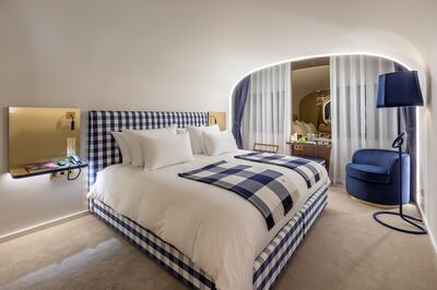 A room in the Hastens Sleep Spa Hotel in the Portuguese city of Coimbra. Photo: Hastens