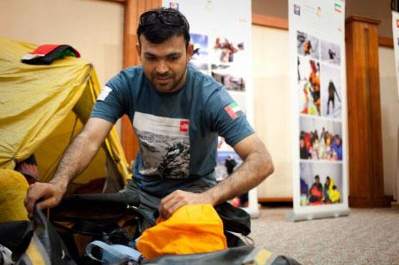 Saeed Al Memeri, who has climbed Mount Everest twice, has been allowed to scale and jump off the Burj Khalifa.