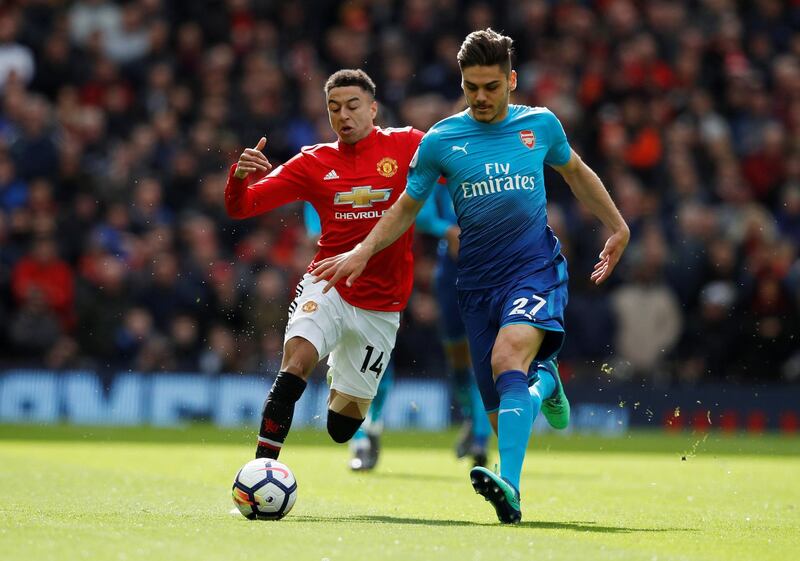 Centre-back:  Konstantinos Mavropanos (Arsenal) – The debutant provided Arsenal with a welcome surprise with his excellence at Old Trafford. Could have a big future.. Phil Noble / Reuters