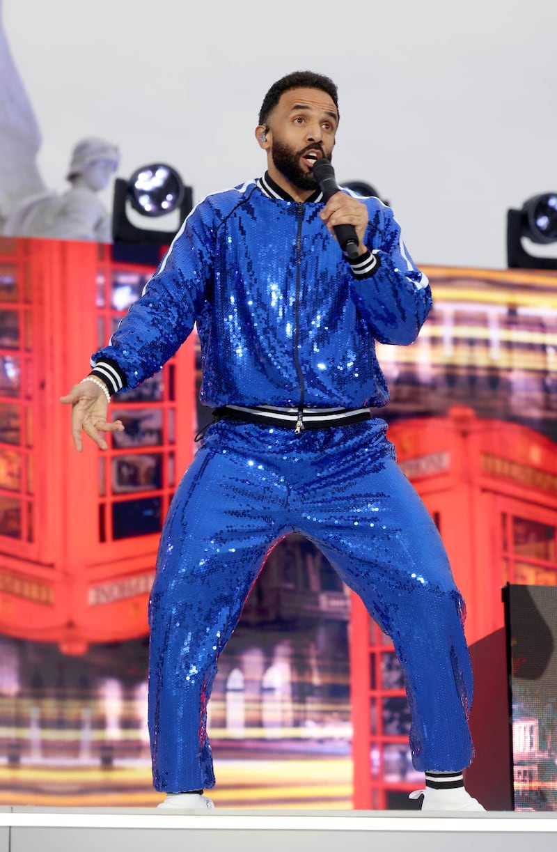 A sparkly Craig David performs a selection of hits from his back catalogue. Getty