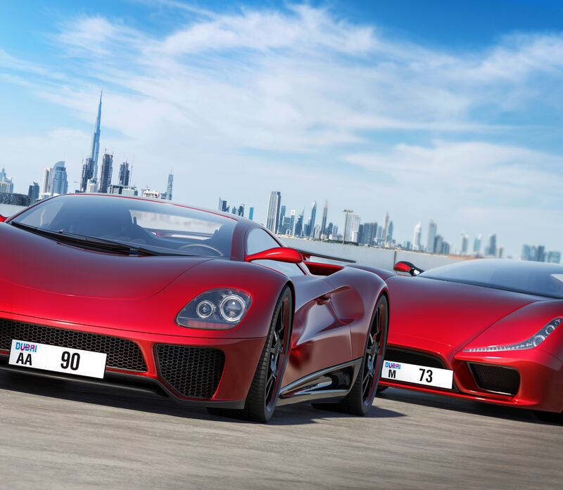 Premium Dubai number plates will be auctioned on March 12. Photo: RTA