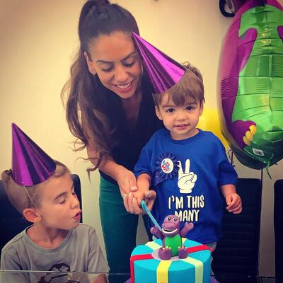 Party planner Sophie Bogdis threw her son a birthday party while the family was self-isolating