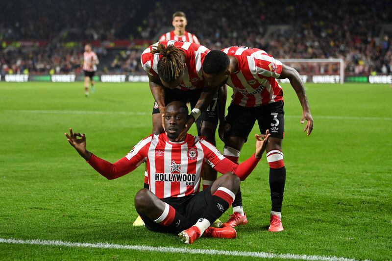 Yoane Wissa - 7. The winger scored his first Premier League goal just four minutes after replacing Norgaard. His composure amid the chaos in the box was impressive. Getty Images