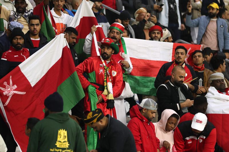 Oman beat Bahrain 1-0 to set up a meeting with Iraq in the final of the tournament. AFP
