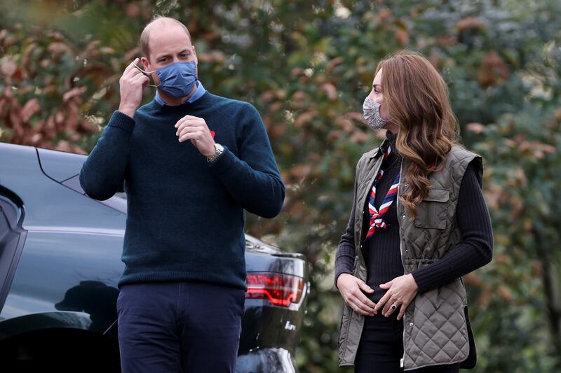 Prince William and Kate arrive at the sports hub. Reuters