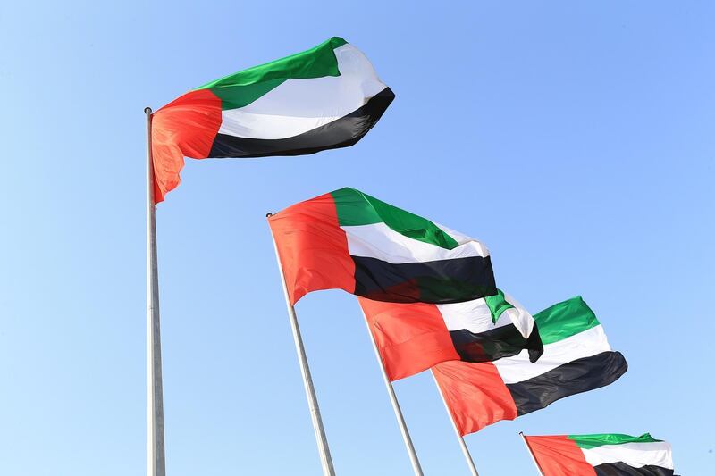 UAE flags are a symbol of national pride and must be ept in good condition, the municipality said. Courtesy Abu Dhabi Municipality