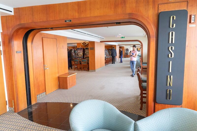 DUBAI, UNITED ARAB EMIRATES. 18 APRIL 2018. Press walk through of the Queen Elizabeth 2 in Port Rashid. The ship has been restored to it’s former glory and is now taking guests. (Photo: Antonie Robertson/The National) Journalist: Johan Dennehy. Section: National.