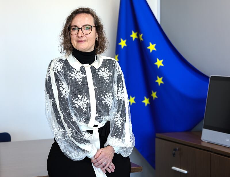 Lucie Berger, the EU ambassador to the UAE. Victor Besa / The National