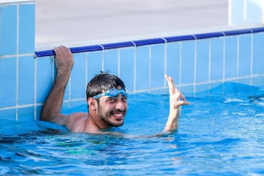 Abdullah Al Tajer has his sights set on double golden glory at the Special Olympics Abu Dhabi. Victor Besa / The National