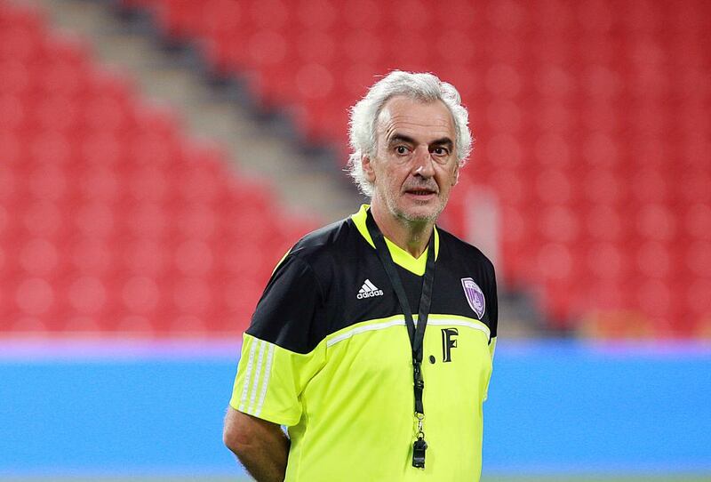 Jorge Fossati spent 49 days at Arabian Gulf League champions Al Ain before departing on the eve of the 2013/14 season. Satish Kumar / The National