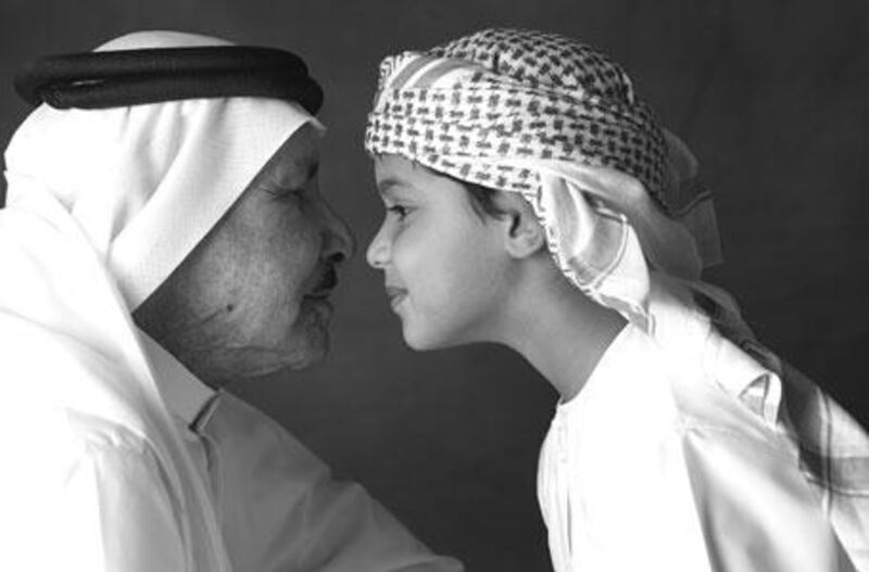 A photo titled Grand Dad from Children of the Sun, a book about growing up in Dubai by Paul Thuysbaert and Piyu Majumdar.