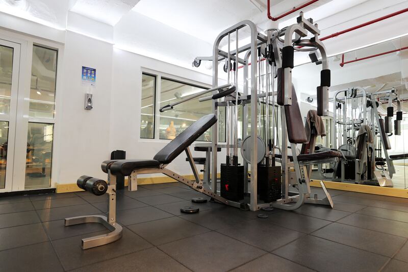 Like many buildings in Jumeirah Lakes Towers, Dubai, this one has a gym.