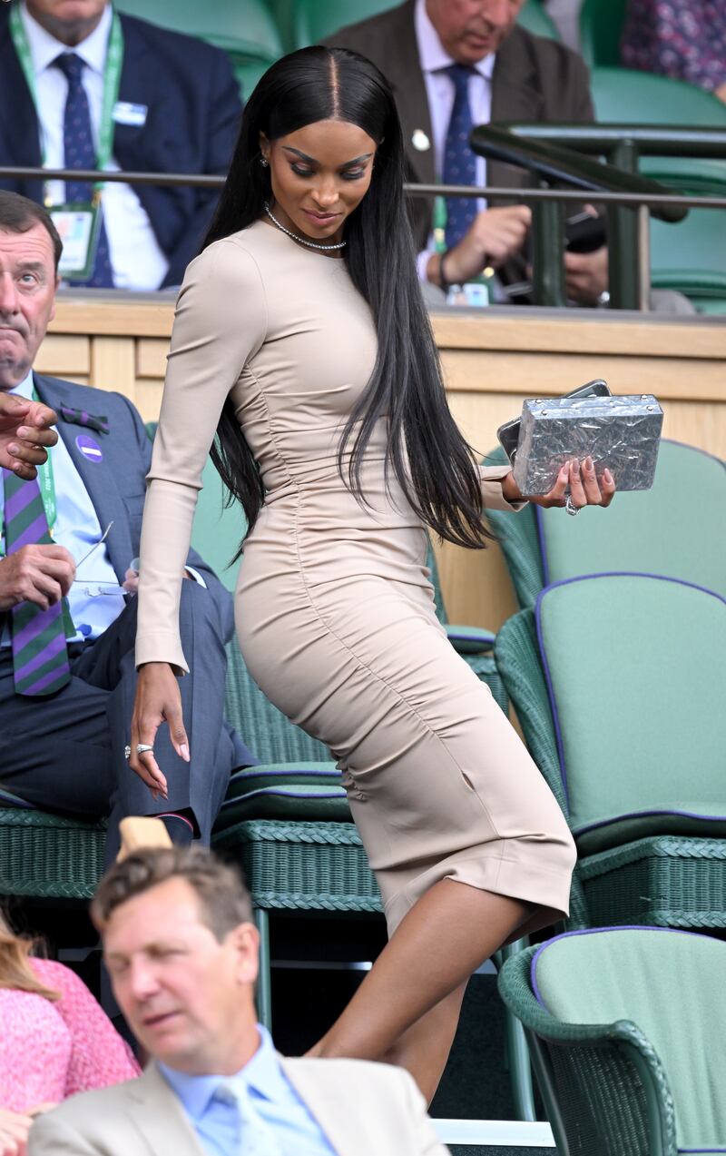 American singer Ciara attends day four of Wimbledon 2022. WireImage