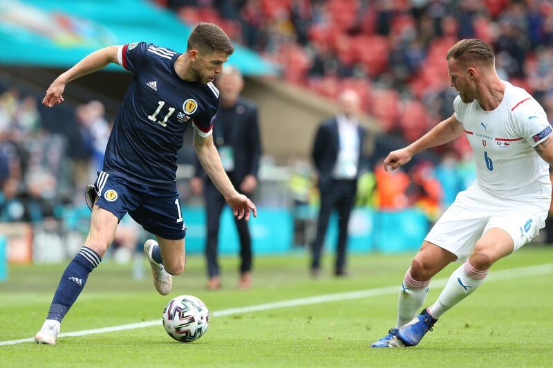 Ryan Christie 7 - Christie played with confidence, attacking defenders directly in front of the Hampden Park crowd. The 26-year-old picked out Andy Robertson excellently just after the half-hour mark but the captain couldn’t convert. Substituted at half-time - that couldn’t have been because of his performance. EPA