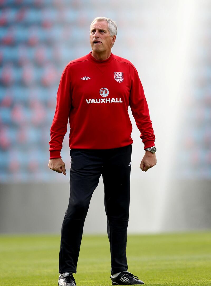 In this May 25, 2012 file photo England goalkeeper coach Ray Clemence during training at the Ullevaal Stadium, Oslo, Norway. Reuters