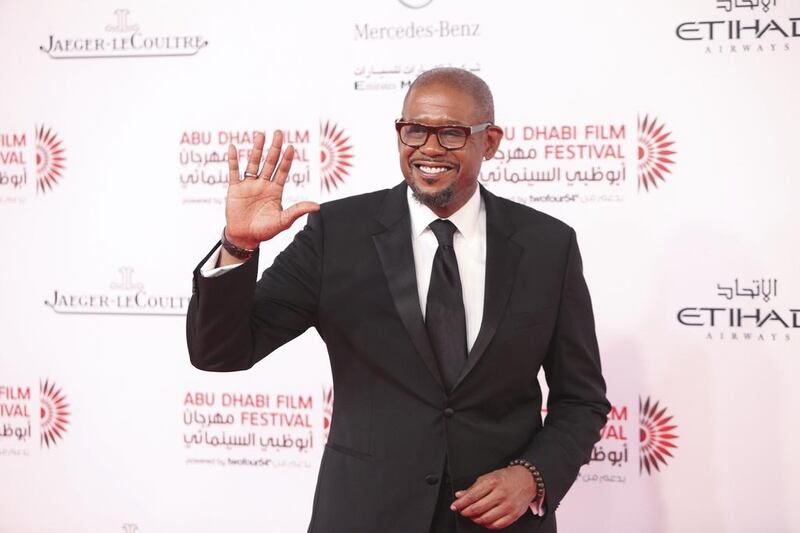The Abu Dhabi Film Festival opening night was a big event and the man of the moment was the Oscar-winning actor, Forrest Whitaker. Lee Hoagland / The National