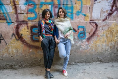 Azzam with Dina Mousawi, her long-time friend, actress, fellow producer and co-author of Syria: Recipes From Home. Photo: Tabitha Ross