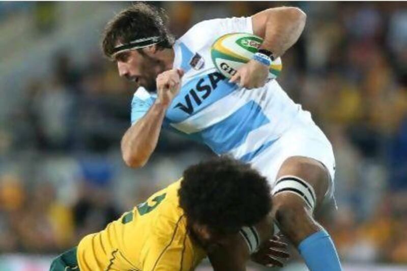 Juan Martin Fernandez Lobbe, top, Argentina have no wins in the Rugby Championship but have earned the respect of their opponents.