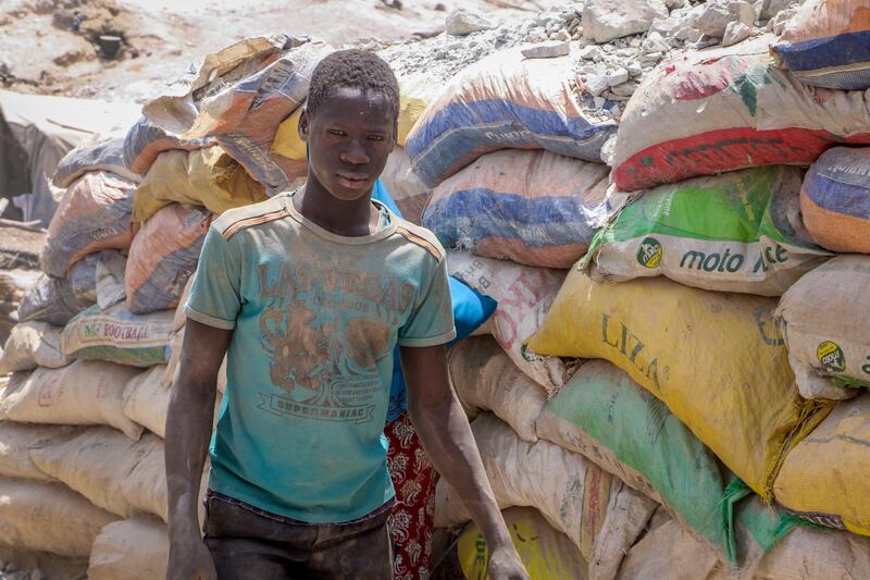 A gold miner in Bouda. About 1.5 million people are believed to be working in small scale mines across Burkina Faso, according to government estimates. AP Photo