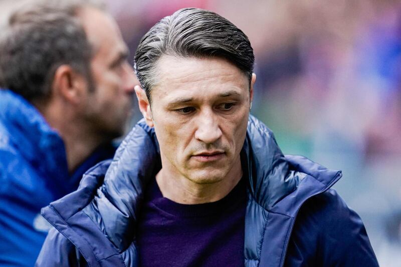 Niko Kovac following the Bundesliga defeat to Eintracht Frankfurt on November 2. The Croatian left the club by 'mutual agreement' the following day. AFP