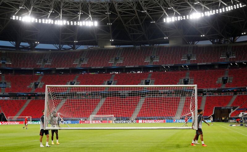 General view during training at the Puskas Arena in Budapest, Hungary. Reuters