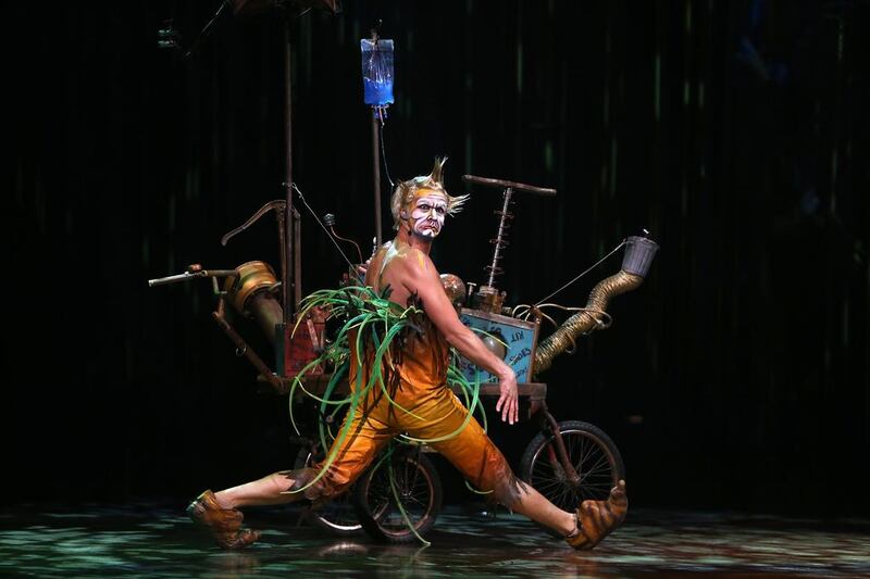Varekai, like many of the 30-plus shows Cirque du Soleil operates around the world, requires two planes to be chartered to transport its freight. Pawan Singh / The National