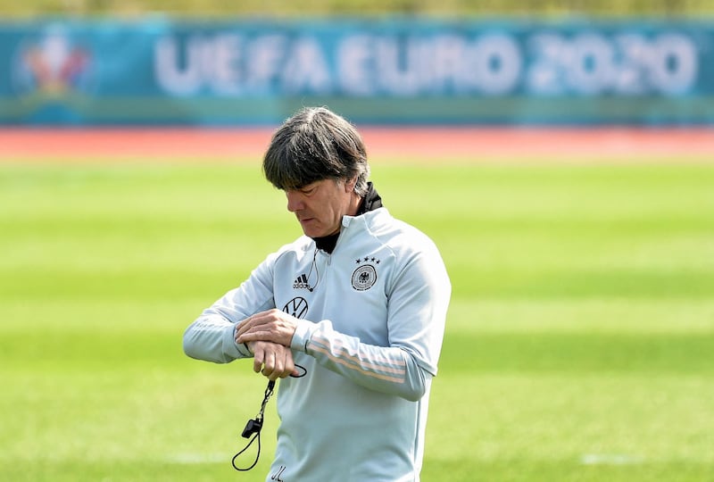 Germany coach Joachim Low is in charge of his last competition. AFP