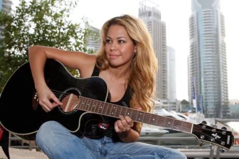 Dubai, 10th May 2011.  Fatiniza a Colombian singer base here in Dubai.  (Jeffrey E Biteng / The National)